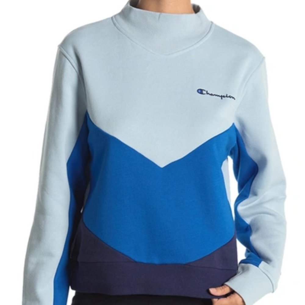 Colorblocked Fleece Sweatshirt